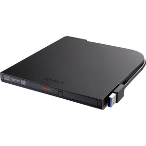 ＵＳＢ３．２（Ｇｅｎ１）対応　ポータブルＤＶＤドライブ　書込ソフト添付　ＤＶＳＭ－ＰＴＶ８Ｕ３－ＢＫＢ　■お取り寄せ品