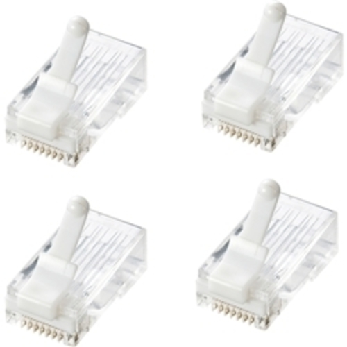 ツメ折れ防止カテゴリ６　ＲＪ－４５コネクタ（１００個セット）　ＡＤＴ－６ＲＪＴＳ－１００　■お取り寄せ品