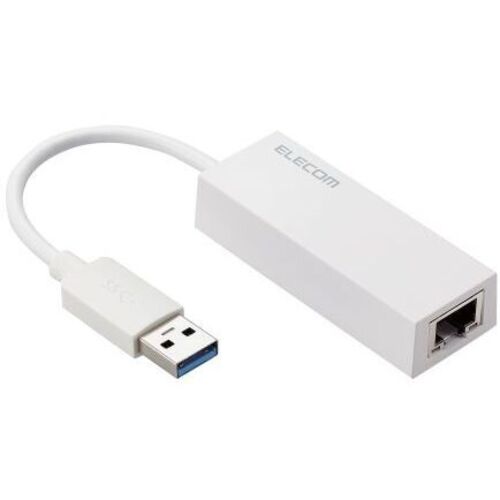 有線ＬＡＮアダプタ／Ｇｉｇａ対応／ＵＳＢ　５Ｇｂｐｓ／Ｔｙｐｅ－Ａ／ホワイト　■２営業日内届