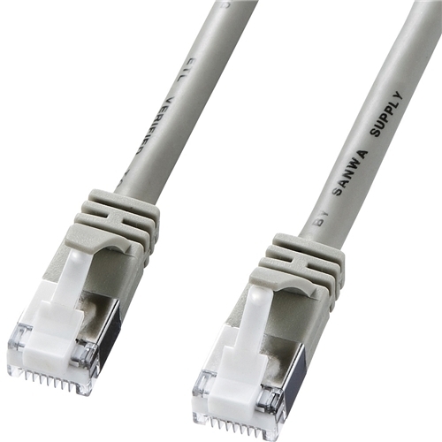 ツメ折れ防止カテゴリ５ｅＳＴＰ　ＬＡＮケーブル（７ｍ・ライトグレー）　ＫＢ－ＳＴＰＴＳ－０７　■お取り寄せ品