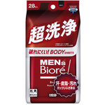 メンズビオレ　ボディシート　超洗浄２８枚×６　【お取り寄せ品】５営業日以内届
