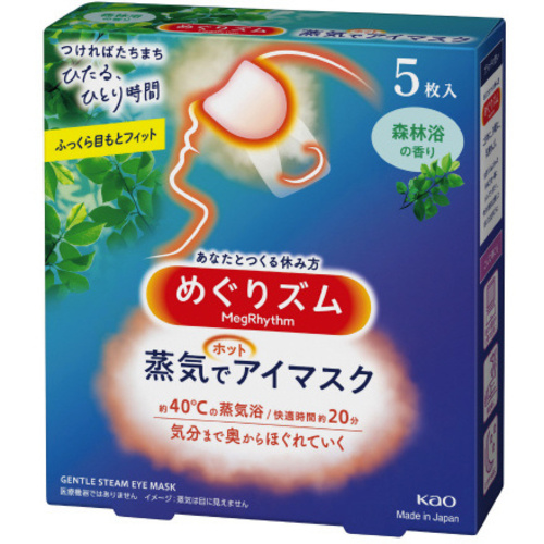 めぐりズム蒸気でホットアイマスク森林浴香り５枚×６　【お取り寄せ品】５営業日以内届
