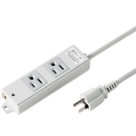 工事物件雷ガードタップ　３Ｐ・２個口　マグネット付き　３ｍ　ＴＡＰ－Ｋ２ＮＳＰ－３　■お取り寄せ品