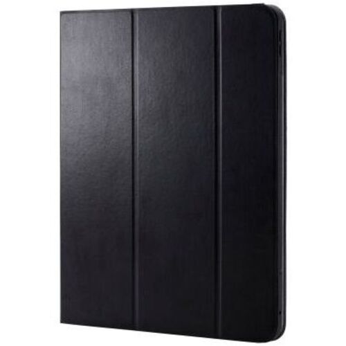 １３インチｉＰａｄ　Ｐｒｏ（Ｍ４）ソフトレザーケース／ドローイングアングル／３６０度回転／ブラック　■お取り寄せ品