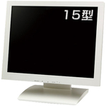 液晶ディスプレイ　１５型／１０２４×７６８／Ｄ－Ｓｕｂ／パールホワイト／スピーカー：あり　■お取り寄せ品