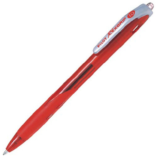 レックスグリップ（中字）　１．０ｍｍ　赤　１０本