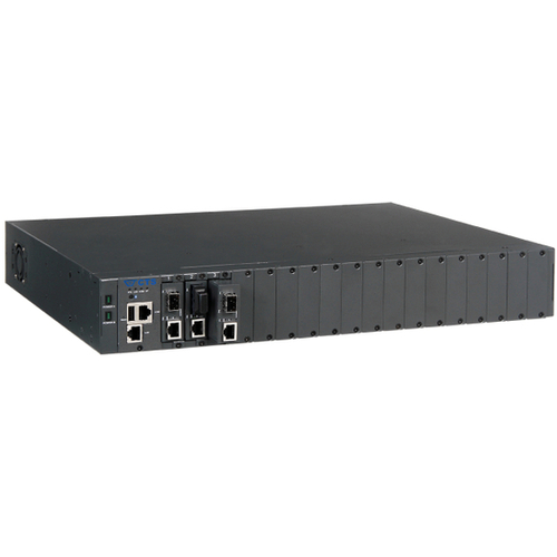 ＭＣＴシリーズ専用　管理機能搭載ラックマウントシャーシ最大１８台　ＭＣＴ－ＲＡＣＫ－１８－ＭＧＭ－２Ａ　■お取り寄せ品