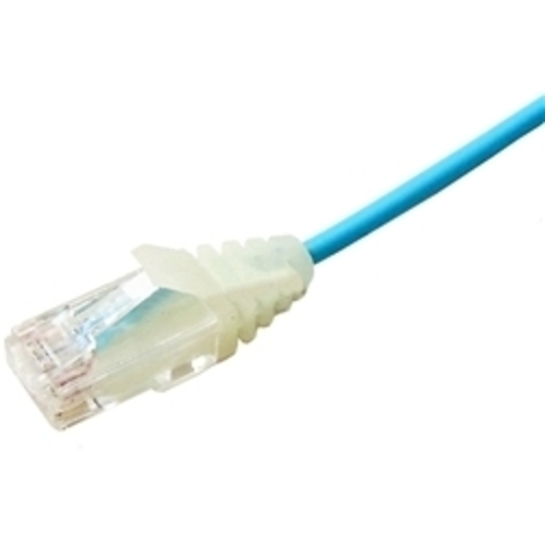 カテゴリ６　スリム（細径）ケーブル　撚り線　ストレート　水色　４ｍ　Ｃ６Ｓ－ＳＬＩＭ－ＬＢ－０４　■お取り寄せ品