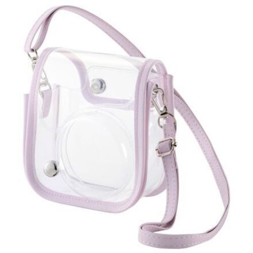 チェキアクセサリ／カメラケース／ｍｉｎｉ１２用／カラフル／ストラップ付属／ピンク　■お取り寄せ品