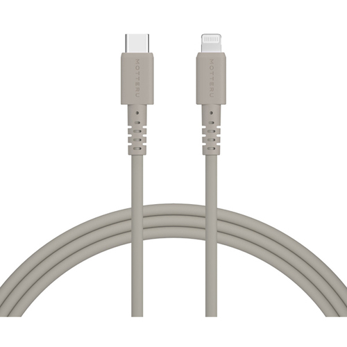 シリコンケーブル　ＵＳＢ－Ｃ－Ｌｉｇｈｔｎｉｎｇ　２ｍ　ラテグレージュ　ＭＯＴ－ＳＣＢＣＬＧ２００－ＧＹ　■お取り寄せ品