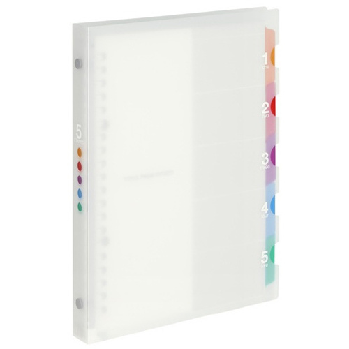 Ａ５　バインダー　ファイブチャート　クリア