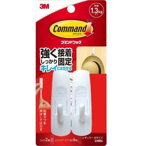コマンドフックＭ　フック２個タブＭ６枚入