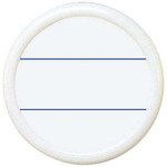 丸型名札安全ピン・クリップ両用型　直径５０ｍｍ白