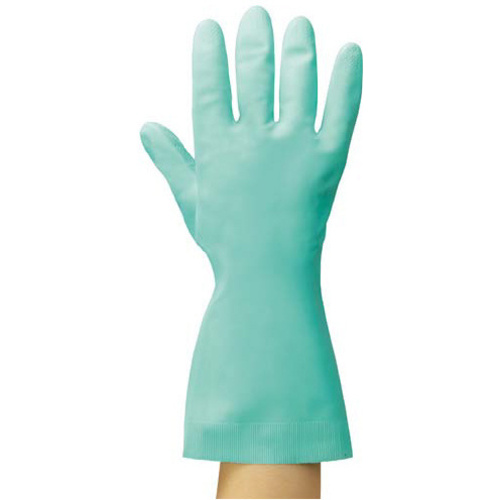 炊事手袋　天然ゴム　中厚手　Ｌ　グリーン