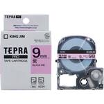 テプラ　ＰＲＯテープ　パステル紫ラベル９ｍｍ黒文字