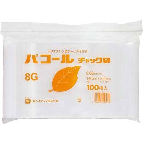 パコールチャック袋　Ｂ６　１００枚入