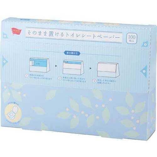 そのまま置けるトイレシートペーパー１００枚入&times;２５