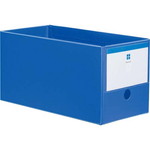 ローライズＰＰ製ファイルボックス幅１５０青１０個