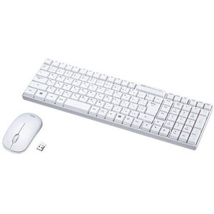 マウス付きワイヤレスキーボード（ホワイト）　ＳＫＢ－ＷＬ３４ＳＥＴＷ　■お取り寄せ品