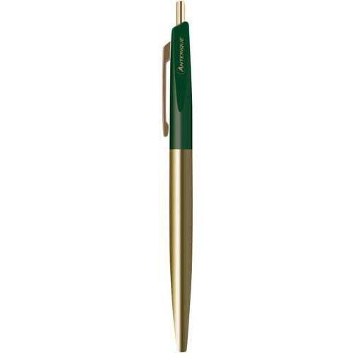 真鍮油性ボールペン　０．５ｍｍ　グリーン軸【お取り寄せ品】７営業日以内届