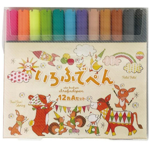いろふでぺん１２色Ａセット　【お取り寄せ品】５営業日以内届