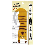 ぶらさがりにゃんこしおり定規トラ　５枚入　【お取り寄せ品】７営業日以内届