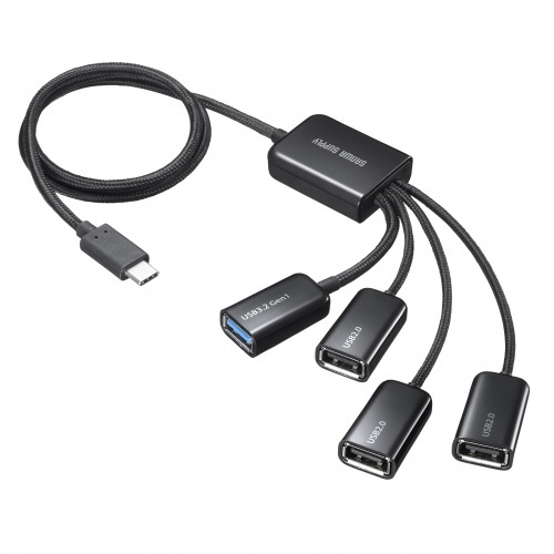 ＵＳＢ３．２　Ｇｅｎ１＋ＵＳＢ２．０　Ｔｙｐｅ－Ｃコンボハブ（４ポート）　ＵＳＢ－３ＴＣ４３６ＢＫ　■お取り寄せ品