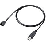 ケースファン用ＵＳＢ電源変換ケーブル　ＴＫ－ＰＷＦＡＮ６　■お取り寄せ品
