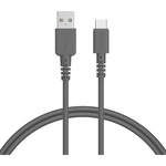 ＵＳＢ－Ａ　ｔｏ　Ｃシリコンケーブル　１ｍ　スモーキーブラック　ＭＯＴ－ＳＣＢＡＣＧ１００－ＢＫ　■お取り寄せ品