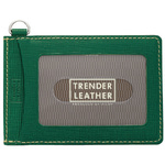 パス入シングル　トレンダーレザー０５　グリーン　【お取り寄せ品】６営業日以内届