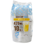 リサイクルビアカップ４２０ＭＬ　１０個入&times;５　【お取り寄せ品】９営業日以内届