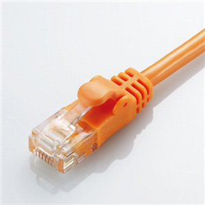 ＣＡＴ６準拠　ＧｉｇａｂｉｔやわらかＬＡＮケーブル　２ｍ（オレンジ）　■お取り寄せ品