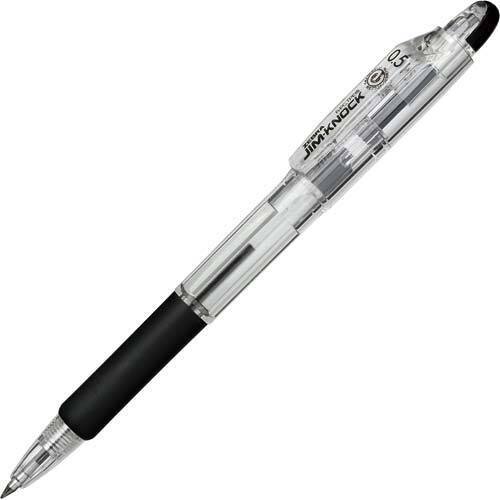 ノック式ボールペン　ジムノック０．５ｍｍ　黒５本