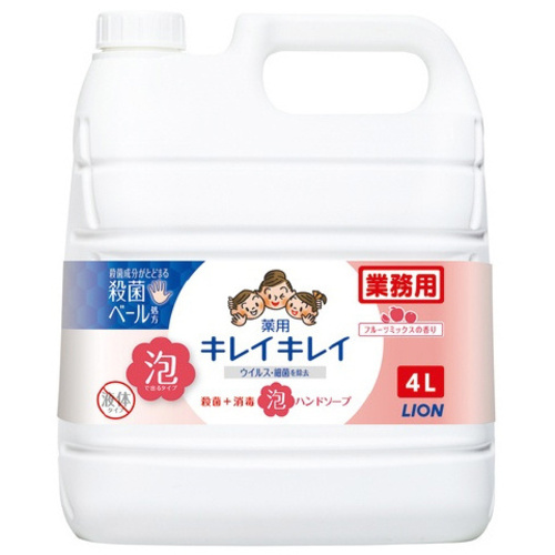キレイキレイ薬用泡ハンドＳフルーツＭ詰替４Ｌ&times;３