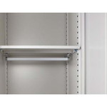 棚の位置が変えられるロッカー棚板専用ハンガーＷ　【組立サービス付】