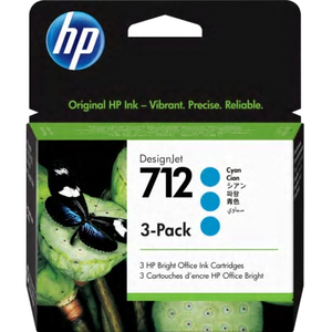 ＨＰ７１２インクカートリッジ　シアン　２９ｍｌ&times;３　３ＥＤ７７Ａ　■２営業日内届