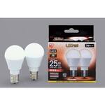 ＬＥＤ　Ｅ１７　広配光２５形　電球色　２個入　ＬＤＡ２Ｌ－Ｇ－Ｅ１７－２Ｔ５２Ｐ
