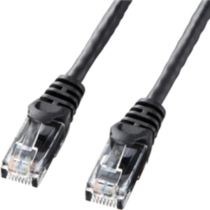 カテゴリ６　ＵＴＰ　ＬＡＮケーブル（バルク品・５ｍ・ブラック）　ＬＡ－Ｙ６－０５ＢＫ　■お取り寄せ品