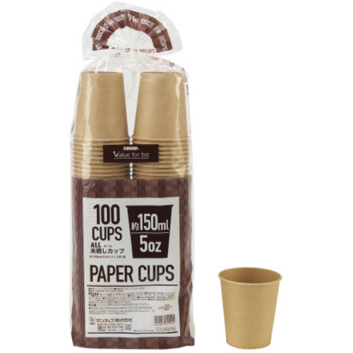 オール未晒しカップ１５０ｍｌ　１００個&times;３０