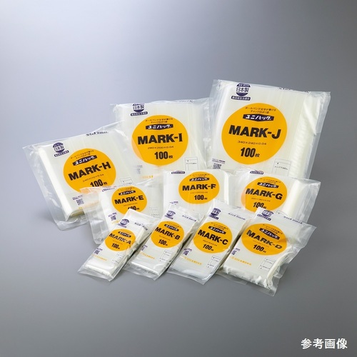 ユニパックマーク　８５&times;１２０ｍｍ　１００枚入　ＭＡＲＫ－Ｄ　●ご注文は７個から