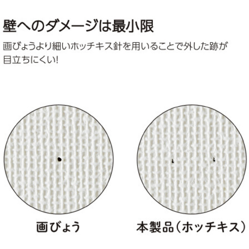 壁につけるマグネット補助板（丸）　ホワイト