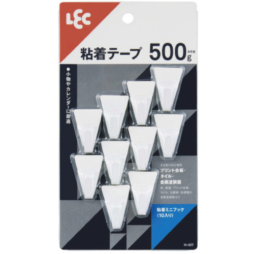 粘着ミニフック　１パック（１０個入）