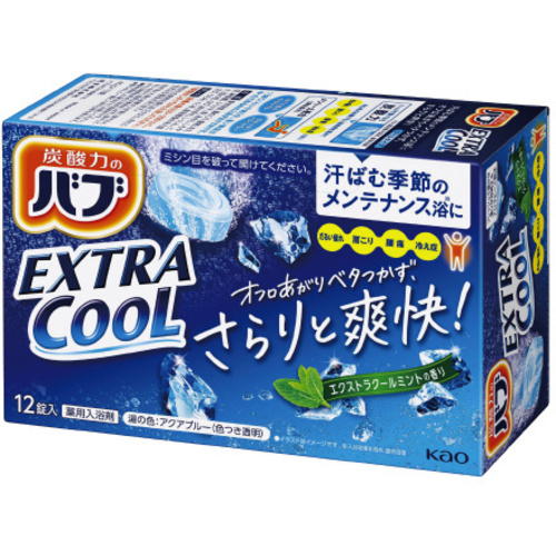 バブ　エクストラクール　ミントの香り　１２錠ｘ１２　【お取り寄せ品】５営業日以内届