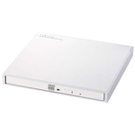 ポータブルＤＶＤドライブ／ＵＳＢ３．２（Ｇｅｎ１）／再生編集書込ソフト付／ホワイト　■お取り寄せ品