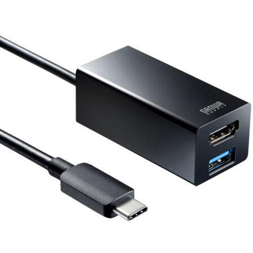 ＵＳＢ　Ｔｙｐｅ－Ｃハブ付き　ＨＤＭＩ変換アダプタ　ＵＳＢ－３ＴＣＨ３５ＢＫ　■お取り寄せ品