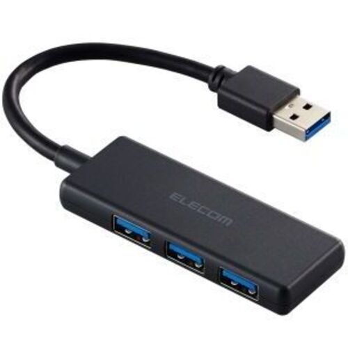 ＵＳＢ　ＨＵＢ／ＵＳＢ５Ｇｂｐｓ／バスパワー／３ポート／ブラック　Ｕ３Ｈ－Ｈ０３０ＢＫ　■２営業日内届
