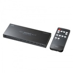 ４入力１出力ＨＤＭＩ切替器（４Ｋ対応／シームレス切替／リモコン付き）　ＳＷ－ＵＨＤ４１ＲＳＬ　■お取り寄せ品