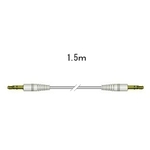 ＤＡＰ用接続コードステレオミニプラグ－ステレオミニプラグ（１．５ｍ）ホワイト　■お取り寄せ品