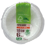 ペーパーボウル１８ｃｍ　６Ｐ　【お取り寄せ品】８営業日以内届