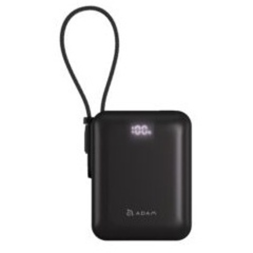 ＶＩＯＮＴＡ　Ｑ　Ｂｌａｃｋ　ケーブル内蔵型ウルトラコンパクトモバイルバッテリー　１００００ｍＡｈ　■お取り寄せ品
